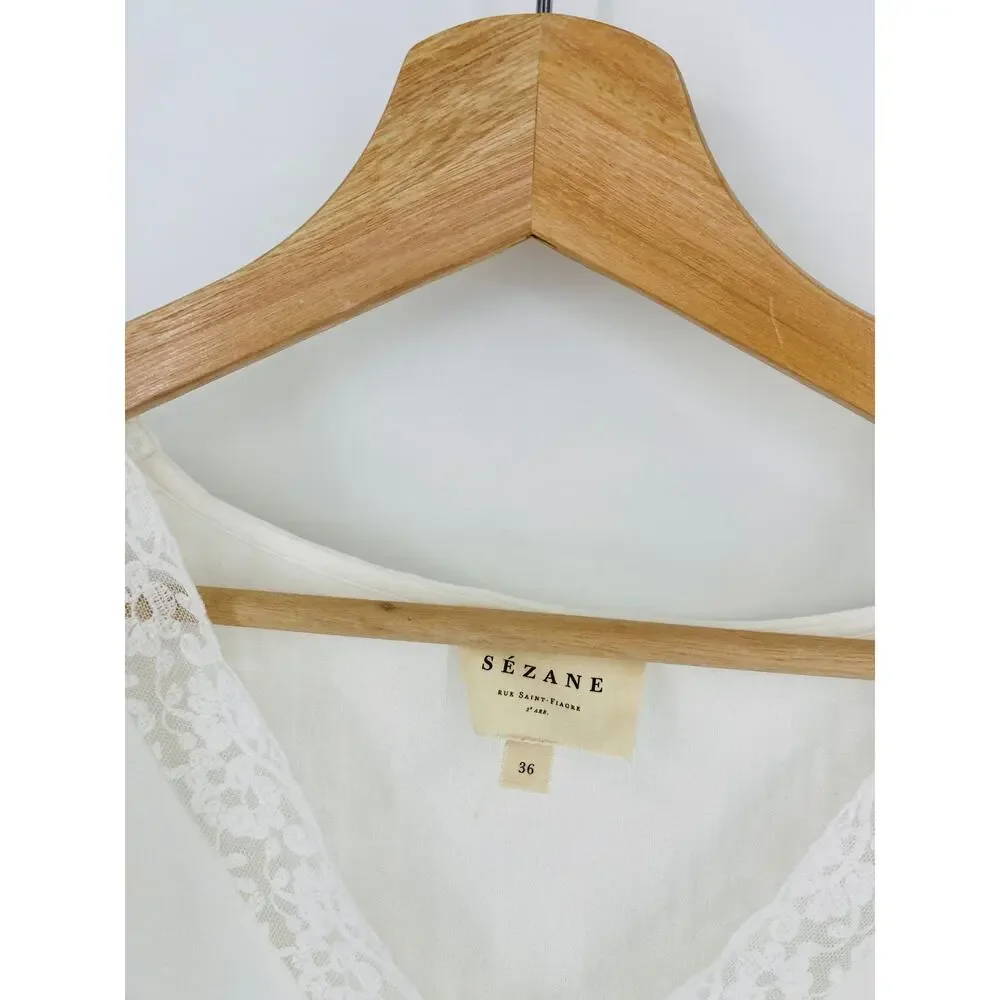 Sezane Sylla blouse white - Picture 4 of 9